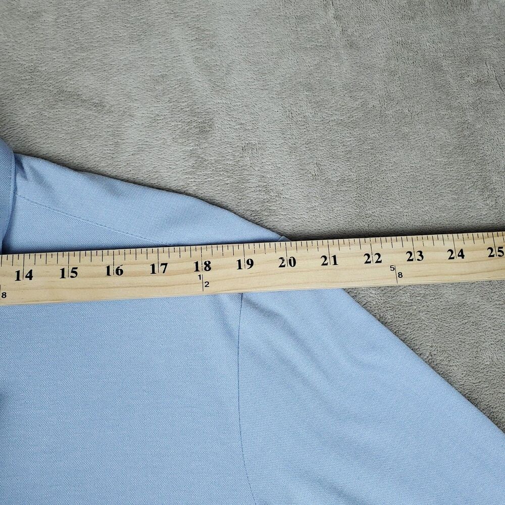 Mizzen+Main Rockefeller Shirt Mens 2XL Blue Knit Button Down Dress Trim Fit - Picture 12 of 13